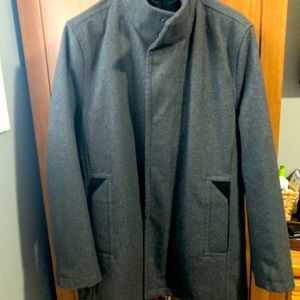 Marc New York Men’s Car Coat with Knit Inset